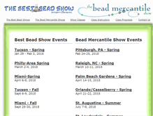 Tablet Screenshot of bestbeadshow.com